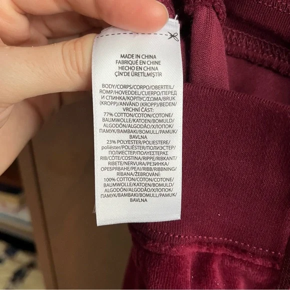 NWT Women's Polo Ralph Lauren Track pants / Burgundy / Size S - Picture 11 of 13
